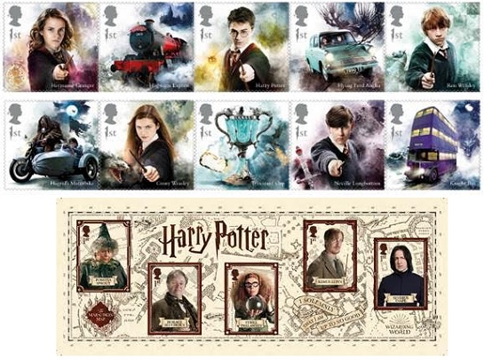 Royal Mail: Harry Potter Stamp Issue – Internet Philatelic Dealers ...